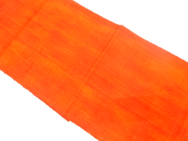 手織り真綿紬　織柄　名古屋帯